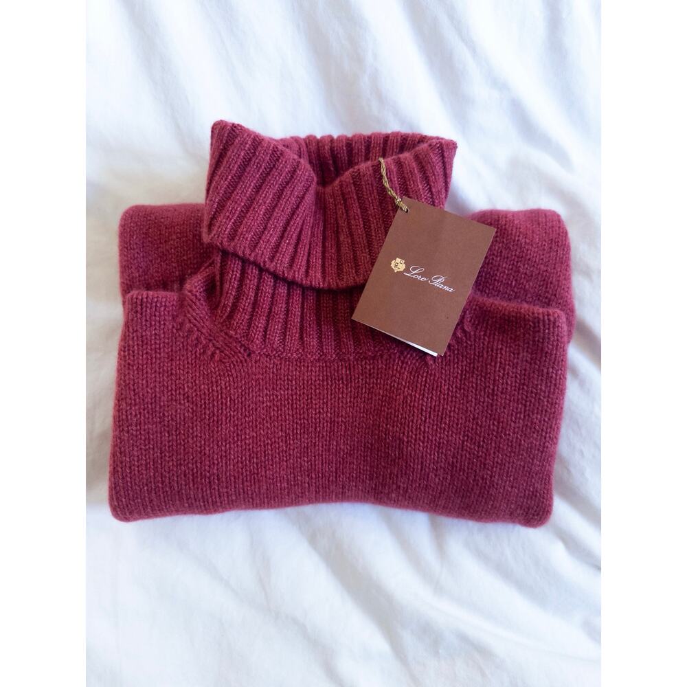 NWT Loro Piana Cashmere Turtleneck Sweater Size 44